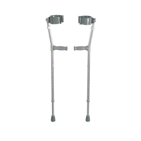 DRIVE MEDICAL Lightweight Walking Forearm Crutches, Bariatric, 1 Pair 10403hd